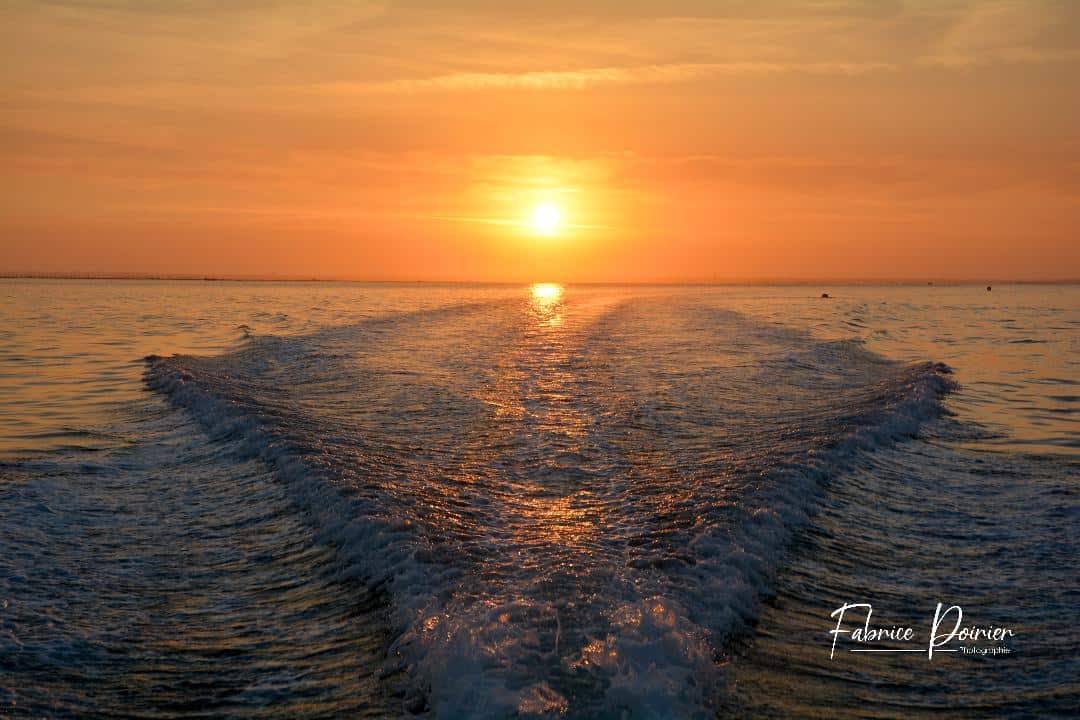 balade bateau bassin arcachon coucher de soleil